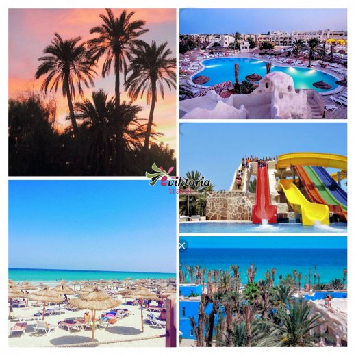 !                                                                           Tunezja - Djerba Baya Beach Aqua Park *** LATO 2021 !!